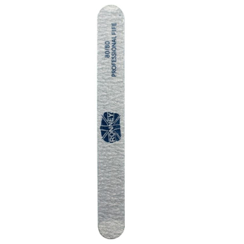 RONNEY Professional PREMIUM Nailfile -PILNIK 80/80 SZARY - ZEBRA PROSTY